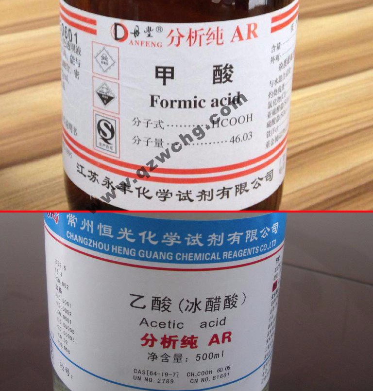 蟻酸，乙酸，甲酸，醋酸，冰醋酸，冰乙酸之間的名稱關(guān)系(圖1)